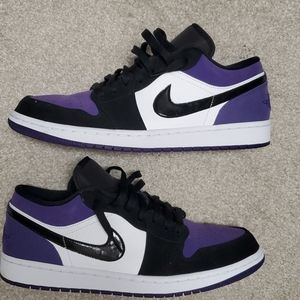 Jordan 1 Low Court Purple
